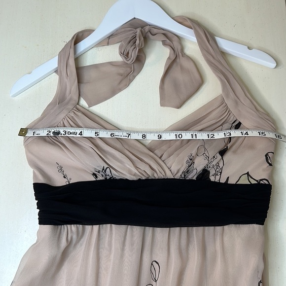 MaxAzria 100% Silk Halter Dress size 8 - Picture 13 of 15